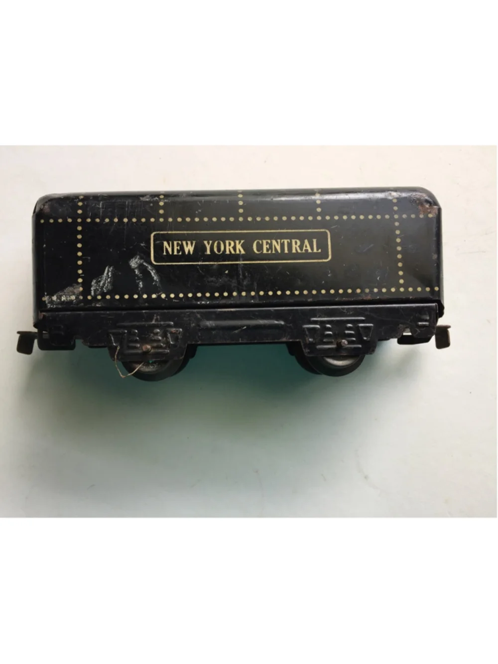 Vintage Marx New York Central Black Tender Car Tin Litho O Gauge Train